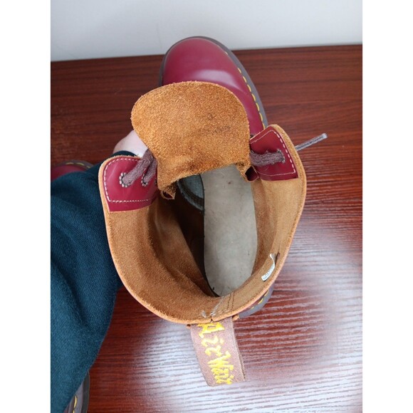 1460 Ox Blood Dr. Martens Ankle Boots Made in England, Size 42 (10 Women, 9 Men) - Picture 9 of 12